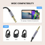 MOSWAG Câble Jack Stéréo de Rechange 3,5 mm à 2,5 mm Mâle,1M | Compatible avec les casques à réduction de bruit Bose 700, QuietC