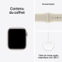 Apple Watch SE 3 (GPS + Cellular), Boîtier Aluminium lumière stellaire 40mm | Bracelet Sport sable - S/M. Fitness + Sommeil + Su