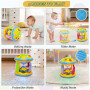 m zimoon Jouets Musicaux 6 9 12 18 Mois Plus Bébé, Projecteur Tournant Jouet avec Musique et Multicolores Lumières, éducatif Cad