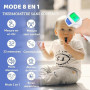 Thermomètre Frontal Adulte et Bébé, Berrcom Thermomètre Médical Infrarouge sans Contac avec Lecture Instantanée, Alarme de Fièvr