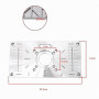 Create idea Plaque d'insertion Table de Toupie Compatible avec Makita Routeurs Machine de Découpe en Alliage d'aluminium avec An
