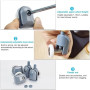Lot de 8 roulettes pour porte de douche 23mm