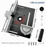 Table DéFonceuse Plaque Aluminium, Table Fraisage Insert Avec Support De Torsion Coudé, DéFonceuse Plaque, Defonceuse A Bois Acc