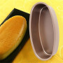 HERCHR Moule à Cake Ovale, Moule à Pain Moule à Gâteau pour la Fabrication de Gâteau et Pain au Lait, 22,5 x 11,5cm
