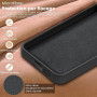 PuyaTeya Coque pour Samsung Galaxy S23 avec Support Anneau, Noir | Aimant intégré, protection militaire antichoc & anti-rayures.