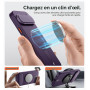 SURITCH Magnétique Coque Compatible avec Google Pixel 10/10 Pro avec Couvercle de Caméra et Support Métallique Résistante aux Ch