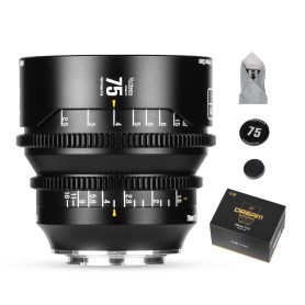 7artisans 75 mm T1.5 Dream Series Objectif Cinéma, Plein Format et Grande Ouverture, Objectif à Focale Fixe à Mise au Point Manu
