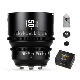 7artisans 50 mm T1.5 Dream Series Objectif Cinéma, Plein Format et Grande Ouverture, Objectif à Focale Fixe à Mise au Point Manu