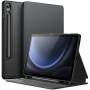 JETech Coque pour Samsung Galaxy Tab S10 Lite/S10 FE/S9 FE 10,9", Noir | Support Multi-Angle, S Pen Porte-Stylet, Étui Housse de