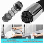 Flexible Robinet Cuisine Rotative à 360°avec Bec Flexible | Mitigeur Cuisine en Acier Inoxydable, Robinet Evier de Cuisine Poign