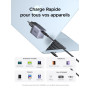 UGREEN Nexode Air 65W Chargeur USB C Rapide GaNInfinity avec Câble (Gris) | Compatible avec AVS iPhone 18 Pro Max 17 16 15 14 13