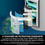 Shark NeverChange Purificateur d'air MAX intérieur, jusqu'à 5 ans, Blanc | Filtre HEPA 5 ans, couvre 130m², capture 99,97 % alle