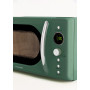 CREATE/MICROWAVE RETRO/Micro-ondes grill numérique vert sauge/Style rétro, capacité 20L, plateau Ø245 mm, 3 programmes, 9 menus 