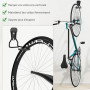 Housolution Lot de 2 Crochets Vélo, Supports de Cintre de Vélo en Fer | Support Mural de Rangement pour Vélos Robuste en Forme d