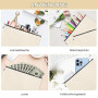 4 Pièces Trousse de Toilette Femme Pochette Tissu Zippée DIY Vierge Toile Trousse de Rangement Trousse Toilette DIY Trousse Infi