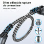 GIANAC Câble USB C vers USB C 1m/Lot de 3 Cable USB C 60W Charge Rapide | USBC Câble Nylon Tressé pour iPhone 17 16 15 Pro Max,M