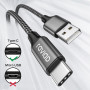 RAVIAD Cable USB C Charge Rapide 3.1A [1M] Câble USB vers USB C Nylon | Cable Chargeur Type C pour iPhone 17 16 15, Samsung Gal