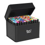 Feutres Coloriage Adulte – 120 Twinmarkers Double Pointe, Séchage Rapide | Feutre a Alcool et Feutre Alcool pour Adultes, Feutre