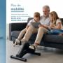 PORTENTUM Pedalier d'appartement Senior – Version Manuelle ou motorisée – Mini Velo Bras et Jambes avec Tapis antidérapant et éc