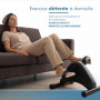PORTENTUM Pedalier d'appartement Senior – Version Manuelle ou motorisée – Mini Velo Bras et Jambes avec Tapis antidérapant et éc