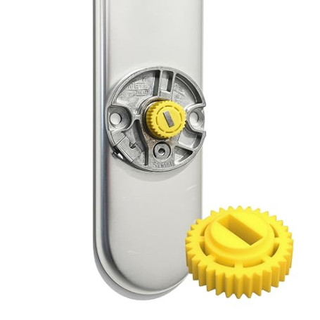 Sintrix Fab Roue dentée de rechange - Version renforcée - Compatible avec Nuki Smart Lock Ultra - Roue de rechange jaune - Acces