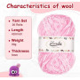 20x30g Pelotes Fil Chenille Crochet, Laine chenille pour Tricot et Crochet | Kit Laine Crochet 20 Couleurs avec Accessoires (Cro