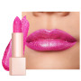 OULAC Rouge a Levre Pailleté Rose, Très Pigmenté Finition Lustrée Diamant, Texture Fine, Formule Hydratante Longue Durée, Maquil