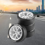 F Fityle Jeu de Jantes et pneus en Caoutchouc pour Voiture RC, 4 pièces, résistant à l'usure, moyeu de 12mm, Remplacement Durabl