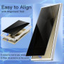 JETech Verre Trempé Anti-Espion pour Samsung Galaxy S24 Ultra, Lot de 2 | 9H Protection D'écran, Compatible Déverrouillage Empre