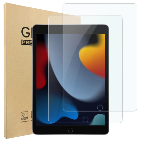 Hianjoo [2 Pièces Verre Trempé Protecteur écran Compatible pour iPad 7/8/9 10.2 (2019/2020/2021), [9H Super Hardness Premium] [A