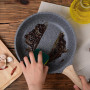 ZUOFENG Poêle à Frire Antiadhésive 20CM + 24CM + 28CM, Casseroles en Pierre, Revêtement de Granit, Poêle à Omelette Casseroles à