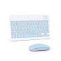 LAMA Clavier et Souris sans Fil Bluetooth, Clavier Universel Ultra-Mince Rechargeable pour Tablette, Compatible avec iPad/Tablet