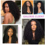 Tissage Bresilien Naturel Cheveux Humain Kinky Curly Bundles 16 18 20 Pouce | Tissage Bouclé Naturel Meches 100% Unprocessed Vir