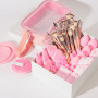 LOPHE Pinceaux Maquillage 51 Pièces, Set Professionnel Complet, Rose | Avec Éponges, Houppettes et Outils Nettoyage, Trousse Ran