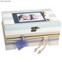 Rayher 62196000 coffret en bois avec insert 2 pièces 28 x 18 x 13 5 cm 6 compartiments, Multicolore, 2.85 x 1.89 x 1.37 cm