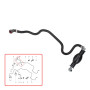 Partsline Tuyau d'Alimentation Carburant compatible avec Mégane III 1.5 dCi | 110 ch. Avec poire d'amorçage. Aussi compatible av