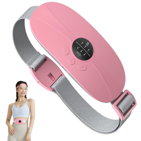Ceinture Chauffante Regle Douloureuse, Coussin Chauffant Menstruel Portable | 3 Niveaux de Température 3 Modes de Massage pour S