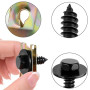 Uolor 100PCS Vis et Boulons de Voiture, Vis de Soubassement, Vis d'Aile de Carrosserie, Clips en Plastique Rivet Fixations - Kit