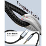 Câble USB C vers 3,5mm Jack, 1.2M Câble Adaptateur Jack Audio auxiliaire | Câble USB C Stéréo pour iPhone 17 16 15 série, pour G