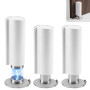 DRADERCH Lot de 3 Butoir de Porte Magnétique Sol Adhésif Sans Perçage | Bloque Porte Aimanté Invisible en Acier Inoxydable, Arrê