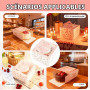 momgyaamz Boite Gateau avec Fenêtre, Boite a Gateau Carton Mini, Boite TransportGateau 13.5 * 13.5 * 10.2 cm, 10 Pièces, BoiteLa