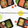 Jogoico 25 Pièces Meal Prep Containers 750ml Plastique 2 Compartiment Boite | Réutilisables Boite Alimentaire avec Couvercles Bo