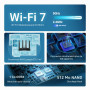 GL.iNet GL-BE6500 Flint 3e Routeur Wi-FI 7 avec VPN pour Maison et Gaming | Wi-Fi 7 BE6500 jusqu'à 6,5 Gbit/s avec MLO et 4K-QAM