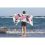 Disney Minnie Mouse Serviette de Plage Enfant Drap de Bain 71x147 cm, Vert | 71x147 cm, Produit officiel, 100% coton, doux et ab