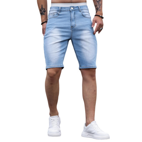 Oanviso Jeans Shorts Homme Pantalon Court en Denim Slim | Été, Bermuda Court, élastique, à Poches, Jogging, Mode, Casual, Street