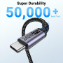SUMPK 40Gbps câble USB 4.0 30cm 2paquets, câble USB C à USB C 240W | transfert de données haute vitesse 40gbps et sortie vidéo s