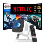 Mini Smart Vidéoprojecteur Compatible 4K, Netflix Ready Video Projecteur | Android 13 Portable Rétroprojecteur Compatible avec N