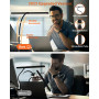 iFalarila 2024 Version Lampe de Bureau 160 LED avec Pince, 3 Modes, Plus Lumineuse, Flexible à 360° avec Adaptateur USB pour Tra
