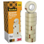 Scotch Ruban Adhésif Transparent, 8 Rouleaux, 19mm x 33m - Ruban Adhésif Transparent à Usage Général pour l'Ecole, la Maison et