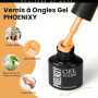 Phoenixy Vernis Semi Permanent 60PCS Vernis Gel UV Semi Permanent | 54 Couleurs Kit Ongle Gel pour Débutants avec Base et Top Co